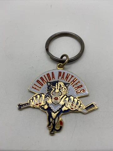 NHL Florida Panthers 1.75 x 1.6 Inch Keychain Panther with White Background Cover