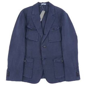 Boglioli Navy Blue Linen 'Hemingway Jacket' 38R (Eu 48) Sport Coat NWT - Picture 1 of 7