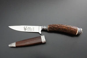 Trachtenmesser Jagdnicker Hirschgriff mit echtem Grantl Lederscheide - Bild 1 von 11