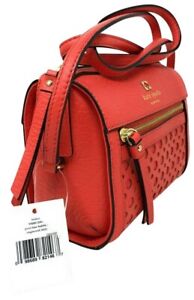 (ON SALE) New Kate Spade Delaney Perri Lane Empire Red Leather Cross Body Bag