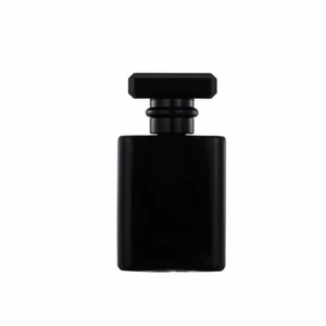 50ml or 100ml Empty Glass Perfume Spray Bottle Refillable Black Gloss - Picture 1 of 7