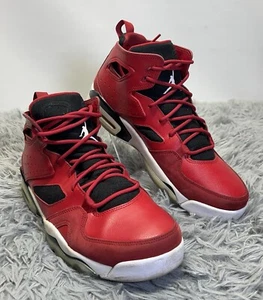 Nike Mens Air Jordan Flight Club 91  Red Basketball Shoes Sneakers 8 - Picture 1 of 9