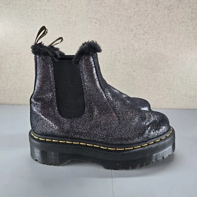 Botas Chelsea Dr Martens 2976 Quad FL Forradas en Piel Sintética Metálicas EE. UU. 8 UE 39 Como Nuevas Foto 1 de 4