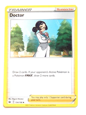 Doctor 134/198 (NM, Pokemon Card, Chilling Reign, 2021, Supporter, Uncommon) - Image 1 of 2