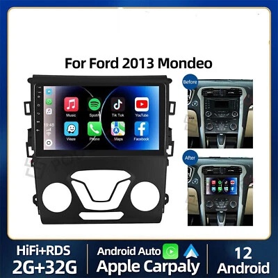 Car Stereo Radio Set Fit For Ford Fusion Mondeo 2013-2020 9" Android 12 1.3GHZ - Image 1 of 4
