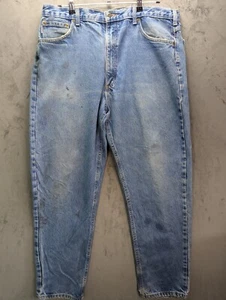 Jeans Carhartt Denim Uomo Taglia 38x32 Relaxed Fit Abbigliamento da Lavoro DISTRESSED B17 DST - Foto 1 di 16