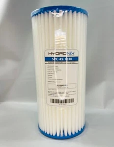 Agua HydroNix SPC-45-1030 4.5" OD x 1.1" ID x 9.875" L Casa Sedimento Plisado FDA - Imagen 1 de 6