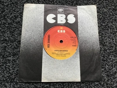 NEIL DIAMOND - LONGFELLOW SERENADE 1974 UK SINGLE CBS 2769 EXCELLENT CONDITION - Image 1 of 4