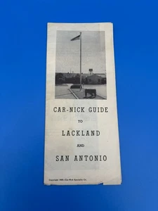 Folleto Nick Guide to Lackland Air Force Base & San Antonio de colección de coche - Imagen 1 de 5