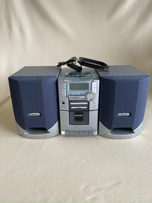 PHILIPS MC118/37 MICRO STEREO SYSTEM- CD, Cassette, AM/FM, Speakers - No Remote - Image 1 of 4