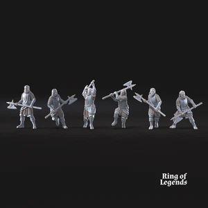 Mountaineers with axe | White Swan | Ring of Legends MESBG Tabletop Miniature - Bild 1 von 7