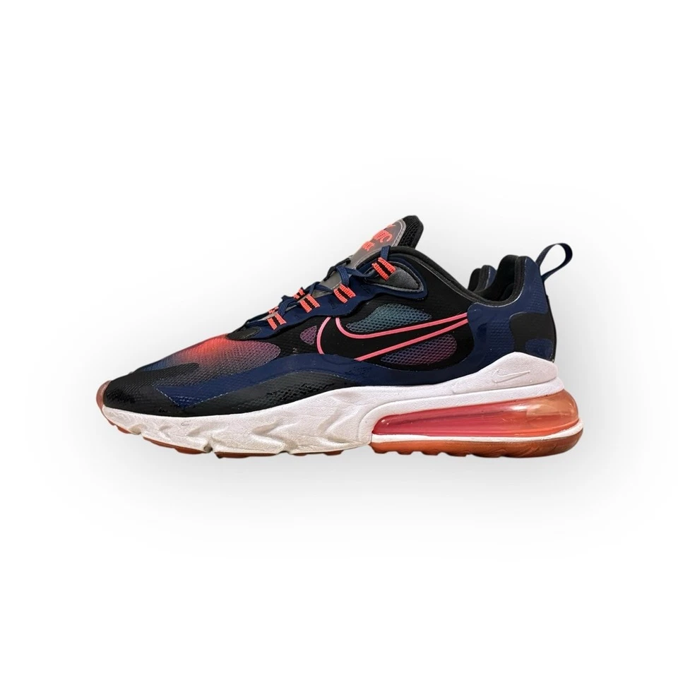 Nike Air Max 270 React SE Sneakers - Women's Size 10 Black/Navy/Pink - Image 1 of 4