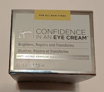 IT Cosmetics Confidence In A Crema para Ojos Ilumina Reparaciones y Transforma 0.5 OZ Foto 1 de 4