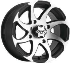 ITP Twister Wheel - 14x7mm - 5+2 Offset - 4/156 - Machined ATV/UTV 1422329536BL - Image 1 of 4