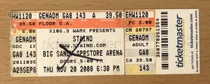 2008 STAIND / PAPA ROACH / SEETHER HUNTINGTON WV CONCERT TICKET STUB - Picture 1 of 3