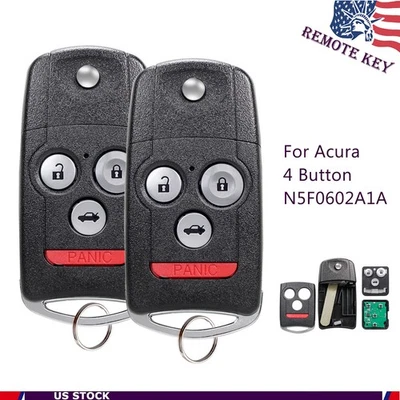 2 For 2007 2008 2009 2010 2011 2012 2013 Acura MDX RDX Remote Key Fob N5F0602A1A - Image 1 of 4