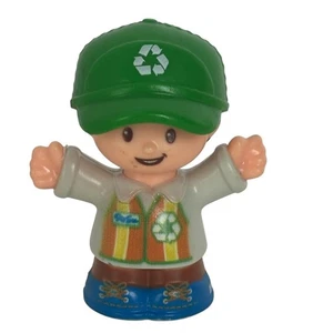 Fisher Price Little People Recycling Driver Man Toy Plastic Preschool Toddler - Picture 1 of 6