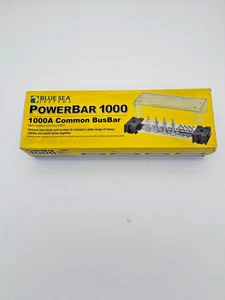 NEW Blue Sea Systems 1993 PowerBar 1000 12 Stud 5/16" 1000A Busbar w/Cover - Picture 1 of 4