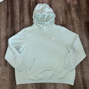 Nike Suéter Mujer 2X Swoosh Verde Pastel Pullover Sudadera con Capucha Sudadera - Imagen 1 de 4