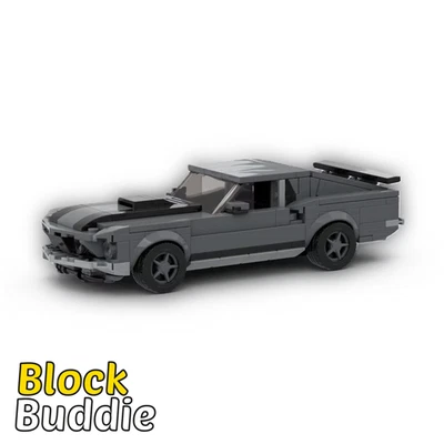 BRICK John Wick Ford Mustang 1969 Sport MOC Auto Rennwagen Klemmbausteine Geschenk