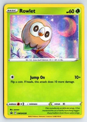 Rowlet - SWSH220 iSWSH: Sword & Shield Promo Cards- Holofoil - Image 1 of 2