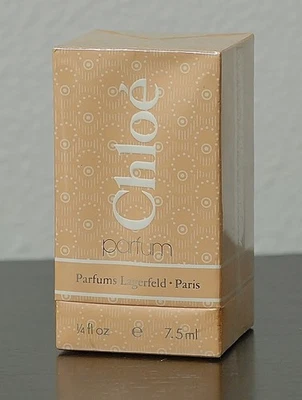 Vtg CHLOE by KARL LAGERFELD splash PURE PARFUM 1/4 oz 7,5 ml  OLD Bethco SEALED - Image 1 of 4