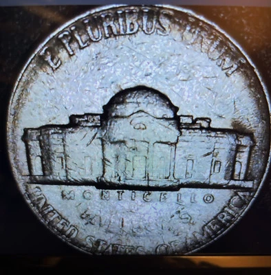 1995-P Jefferson Nickel Error On Reverse On Five Cents Is Missing - Image 1 of 4