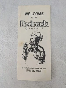 Vintage Flintstones Theme  Menu  Bedrock Cafe Grant Avenue  Auburn, NY - Picture 1 of 4