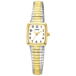 Lorus Ladies Two Tone Square Case Expanding Bracelet Watch RPH58AX5 - Picture 1 of 1