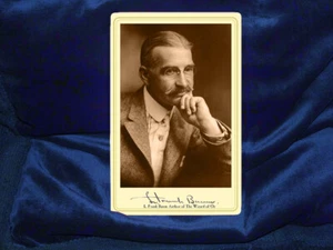 L. FRANK BAUM scrittore il mago di Oz cabinet card foto vittoriana vintage RP - Foto 1 di 2