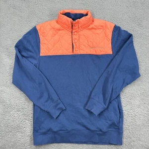 Vineyard Vines Quilted Pullover Snap Multicolor Hide Hood Sweater Men's Small - Picture 1 of 10
