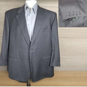 Giacca blazer uomo 48R su misura grigio tinta unita SV polsini chirurgo - Foto 1 di 12