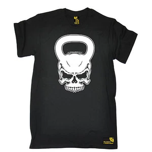 Kettlebell Skull T-SHIRT - Body Building Fashion T-SHIRT Funny birthday gift - Picture 1 of 9