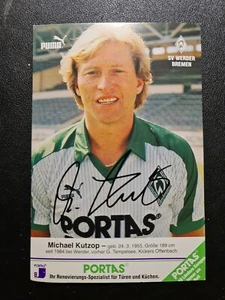 Michael Kutzop Autogramm Autogrammkarte SV Werder Bremen - Bild 1 von 1