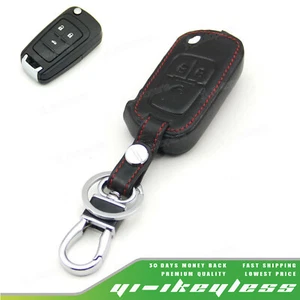 Funda protectora de cuero para Chevrolet Cruze Equinox abatible llave remota 3 botones - Imagen 1 de 5