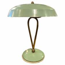 1950s Mid-Century Modern Brass Italian Table Lamp in the Style of Oscar Torlasco