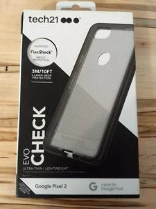 Tech21 Google Pixel 2 Case Evo Check - Smokey/Black Impact Protect Lightweight - Picture 1 of 7