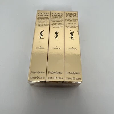JUEGO DE 3 Yves Saint Laurent - Delineador de ojos de alta costura - #9 o radical Foto 1 de 3