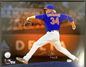 Noah Syndergaard Signed Photo 11x14 NY Mets Autograph Fanatics Baseball MLB - Picture 1 of 4