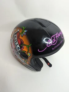 KBC Motorcycle Helmet Ed Hardy Christian Audigier Love Kills Slowly Large 59-60 - Picture 1 of 20