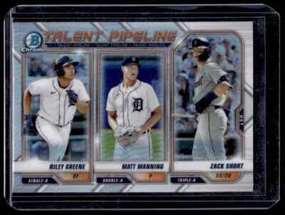 2020 Talent Pipeline Matt Manning/Riley Greene/Zack Short Detroit Tigers #TP-DET - Image 1 of 2