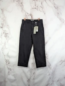 Everlane Pants Womens 6 X 26 The Straight Leg Crop Washed Black High Rise Ankle - Picture 1 of 15