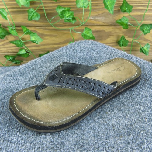 Infradito donna Clarks nero sintetico taglia 6M usatoatamente deli