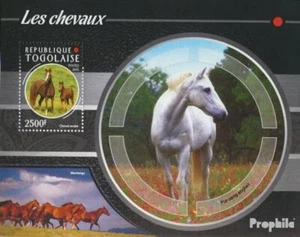 Briefmarken Togo 2015 Mi Block 1161 postfrisch Pferde - Bild 1 von 1