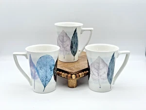 Tazas de té de café Jo Gorman artista patrón de hojas PORTMEIRION DUSK tazas 11 oz - Imagen 1 de 20