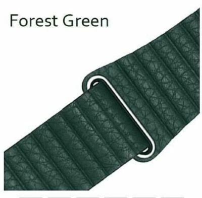 真皮环磁性表带 适合 Apple Watch Series 10 9 8 7 6 5 4 3 — 第 1/4 张图片