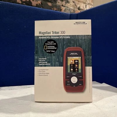 Magellan Triton 300 Handheld GPS Navigator Unit portable waterproof hiking cave - Image 1 of 4