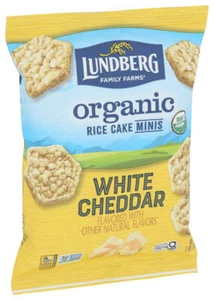 Lundberg Family Farms Organic Rice Cake Minis White Cheddar 1 Oz - Picture 1 of 1
