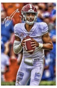 Bryce Young #9 Alabama Crimson Tide Football 13x18.75 Canvas Wall Art Poster - Picture 1 of 3
