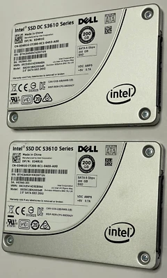 Intel DC S3610 SSDSC2BX200G4P 200 GB SATA III 2.5 in Solid State Drive - Image 1 of 2